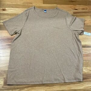 Brand new with tags beige oversized shirt